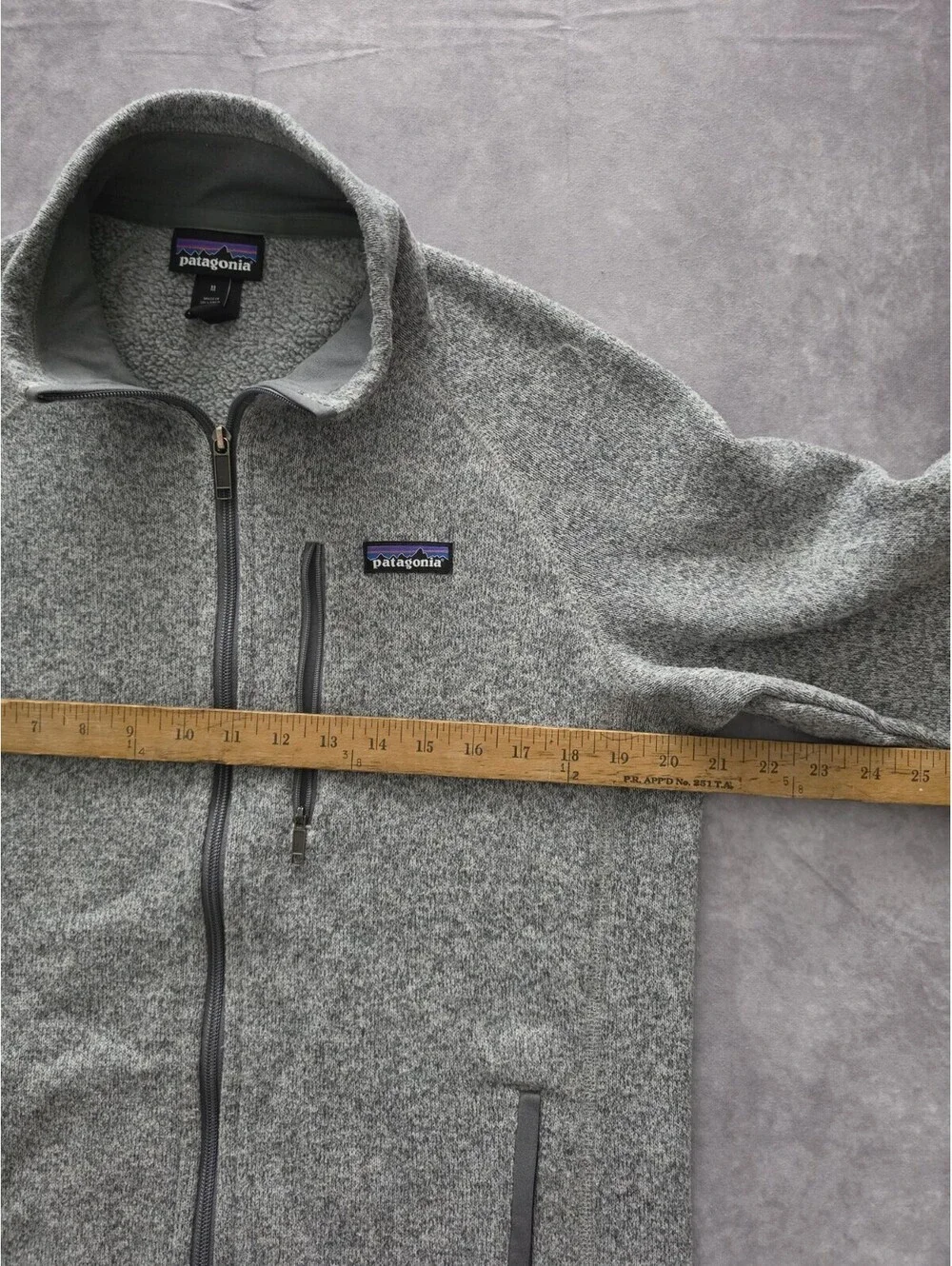 Patagonia Men's M Better Sweater Full Zip Fleece Jacket Gray Hiking Outdoor.
